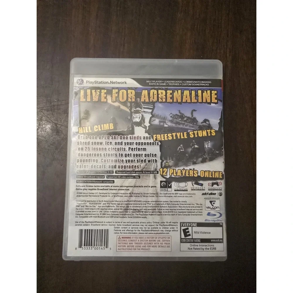 Ski-Doo Snowmobile Challenge PlayStation 3 PS3 CIB TESTED‎